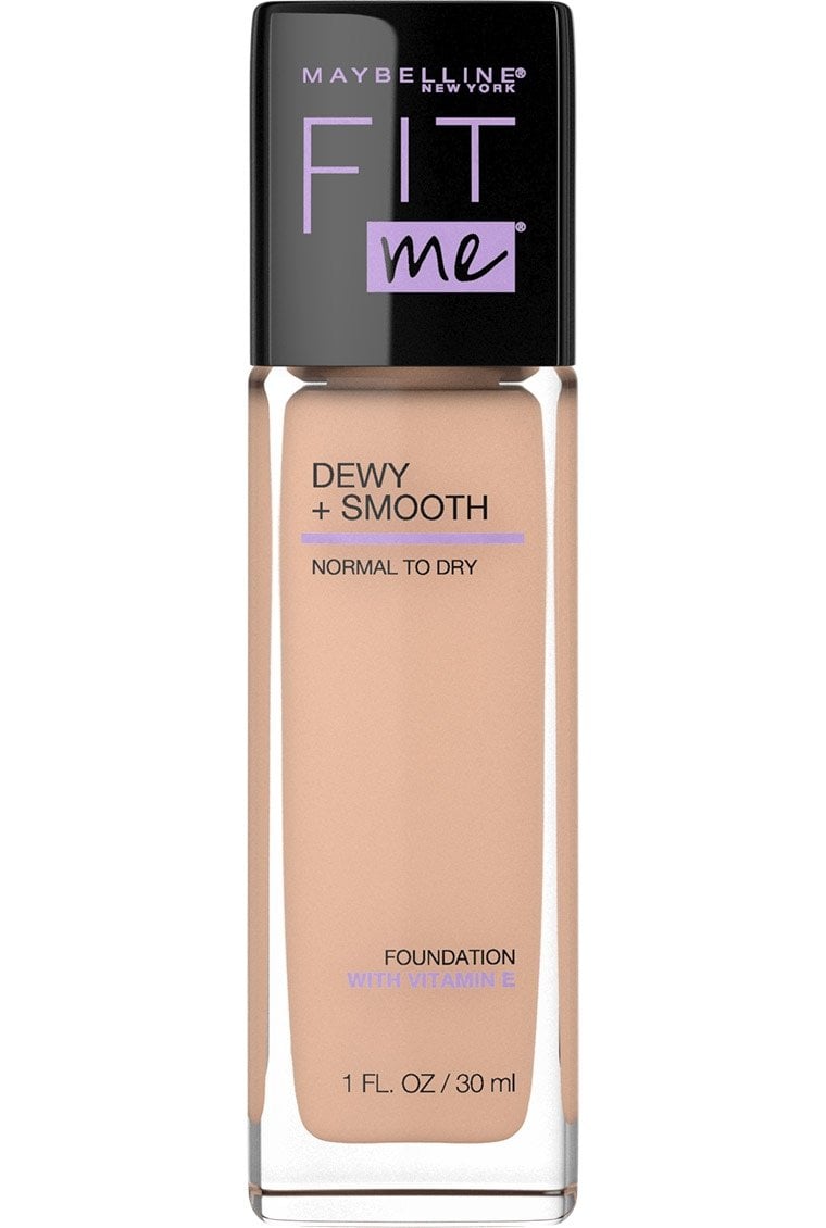 Maybelline Fit me dewy and smooth foundation swatches